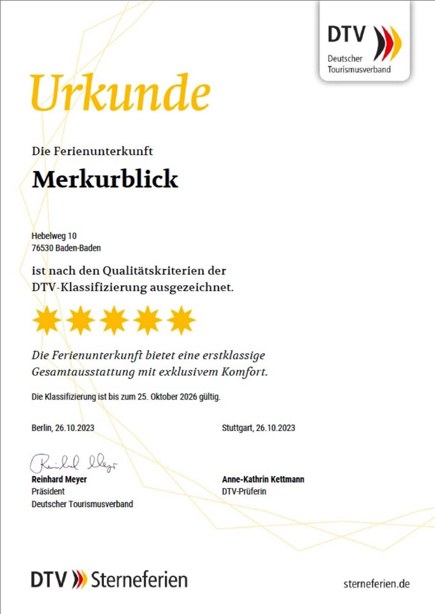 Merkurblick Baden-Baden Exterior photo